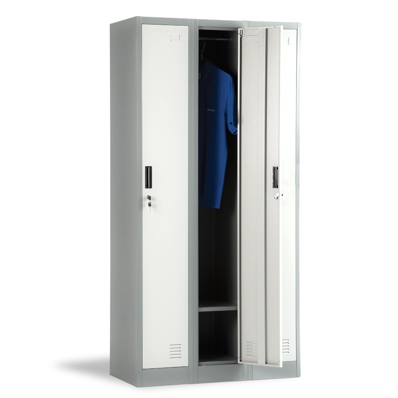 Метален шкаф Carmen CR 1242 J LUX сив-тъмносив